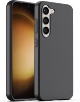 Nuvex Hoesje Geschikt voor Samsung Galaxy S23 Zwart Telefoonhoesje - Anti-Shock Case Cover met 1x Screenprotector