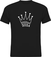 Koningsdag Kleding | Fotofabriek Koningsdag t-shirt heren | Koningsdag t-shirt dames | Zwart shirt | Maat L | Koningsdag 2024