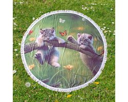 Rond Strandlaken 150cm Kittyland - Lynx