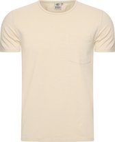 Mario Russo T-shirt - T-shirts Heren - Katoen - 3XL- Beige