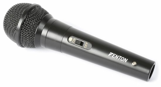 Karaoke microfoon - Fenton DM100 - Set van twee karaoke microfoons - Ook perfect voor DJ's - Zwart