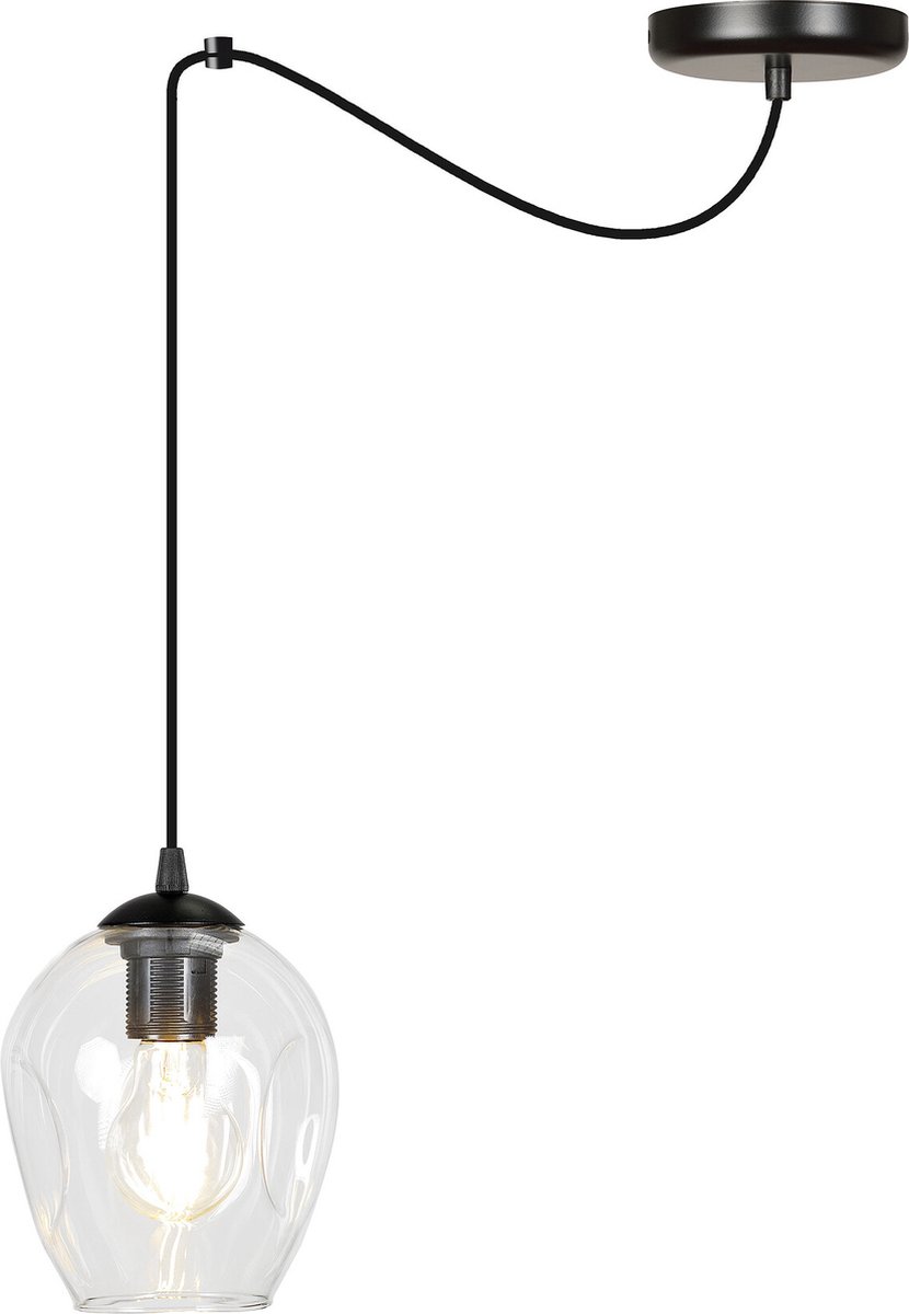 Emibig Malmo transparante 1L pendel E27 decentraliseerbaar - Perfect voor sfeervolle verlichting