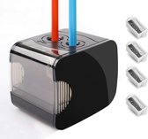 Taille-crayon électrique - Fonction d'arrêt automatique - Convient à différentes tailles de crayons - Moteur puissant - Sûr et facile à utiliser