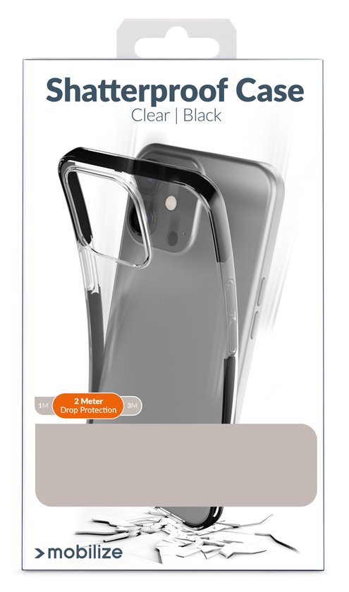 Coque Samsung Galaxy S22 Plus - Mobilize - Série incassable - Coque arrière en TPU - Zwart - Coque adaptée pour Samsung Galaxy S22 Plus