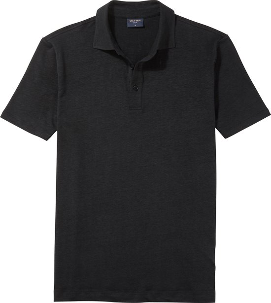 OLYMP Polo Casual - modern fit polo - zwart - Maat: XL