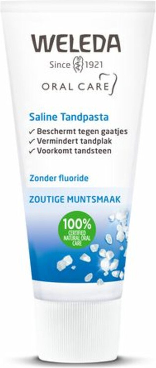 Bol.com WELEDA Tandpasta Saline - 4 x 75 ml - Voordeelverpakking aanbieding