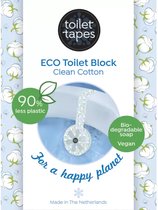 Toilet Tapes - Eco-vriendelijke WC Blokjes Voordeelverpakking met 160+ Spoelbeurten - Tot 90% Minder Plastic, Efficiënte Toiletsteen - Langdurige Frisheid - Clean Cotton - 14 Stuks