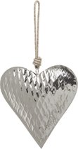Decoratieve zilveren metalen hart hanglamp H15