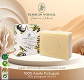 100% Portugese olijfolie Handgemaakte zeep | Biologische olijfoliezeep zonder toegevoegde geur | - 100g