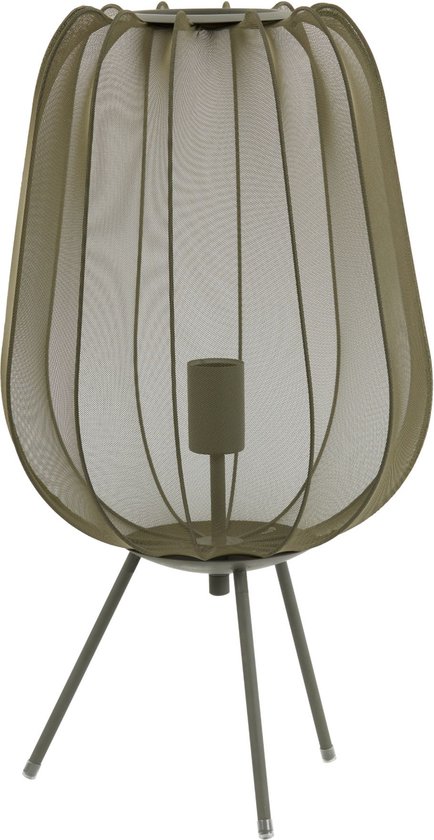 Light & Living Tafellamp Plumeria - Groen - Ø34cm - Modern