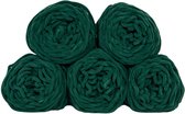 Set 5 pelotes de laine épaisse vert foncé - gros fil - crochet - tricot - 7 mm de large - 235 mètres - parfait pour amigurumi