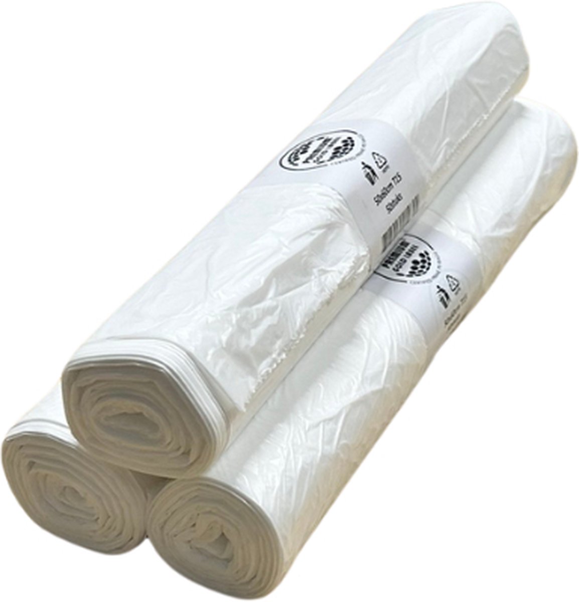 Goedkoopste Eleganca stevige HDPE vuilniszakken - 50x60 cm - 150 gebruiksvriendelijke afvalzakken voor pedaalemmers, afvalemmers, inbouwprullenbakken en touch bins - zwarte vuilniszakken - 3 rollen van 50 afvalzakken