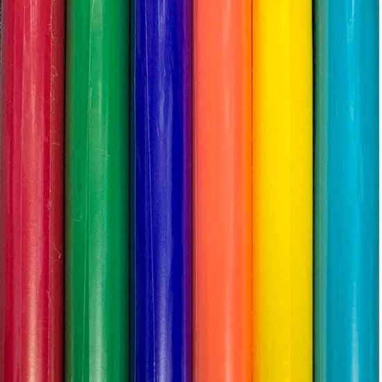 Cadeaupapier - Knutselpapier Effen - 200cm x 70cm - 6 verschillende mooie Kleuren - Inpakpapier - 6 rollen - Gratis Verzonden