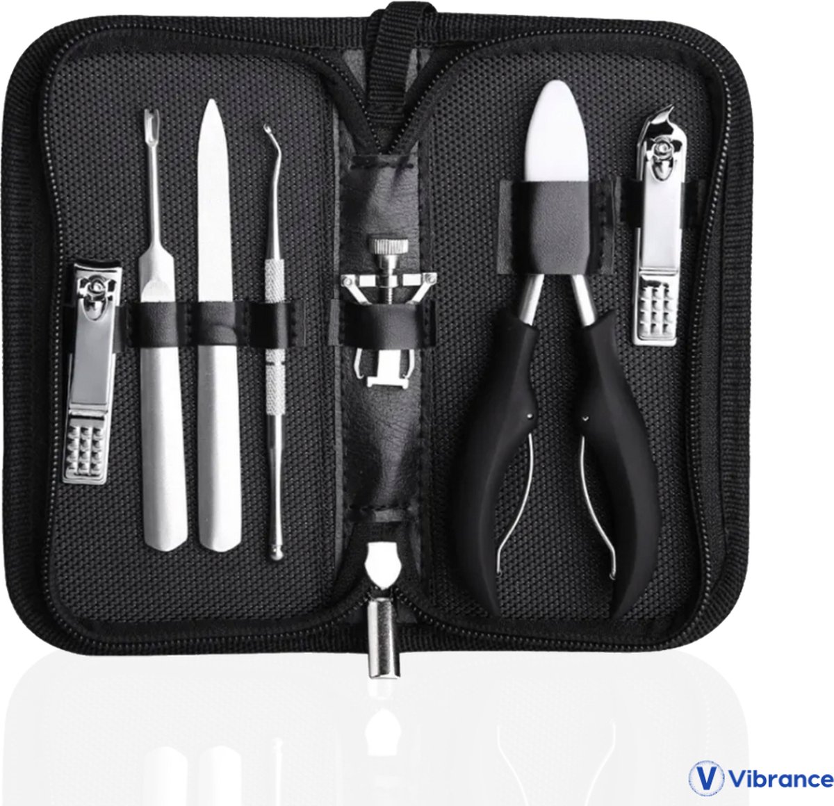 Goedkoopste Vibrance 7-delige Manicure Set - Nagelknipper - Nagelschaar - Nagelset - Kalknagel - Ingegroeide Teennagel - Vijl - Nageltang