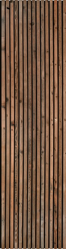 Woodschpanel Brushed Wood 244 | Akupanel van gerecycled geborsteld ECHT hout en vilt | NL hout en in NL geproduceerd | Geluidsdempend | Muurdecoratie | Wanddecoratie