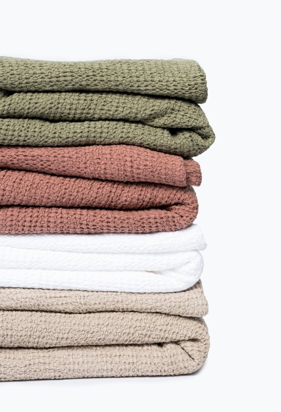 Dreamers Den - Couvre-lit Piqué - Couvre-lit - Wit - 160x250cm