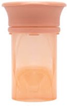 Difrax Gobelet à 360 degrés 250 ml - Anti-déversement - Peach/ Rose - 1 pièce