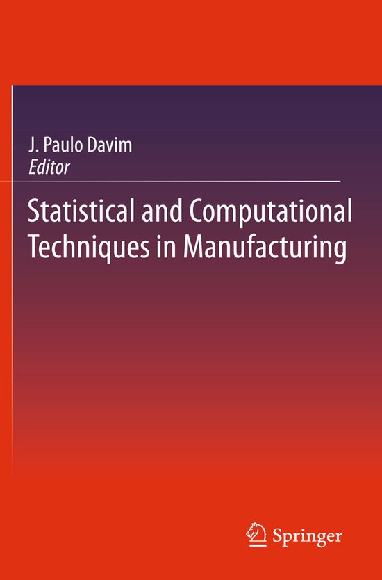 Statistical and Computational Techniques in Manufacturing - cover