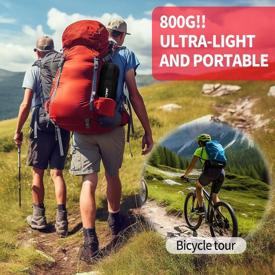 Slaapzak kleine pakmaat - dekenslaapzak licht en dun - zomerslaapzak kamperen outdoor - volwassenen wandelen binnen. Sleeping Bag van Merkloos — afbeelding 3