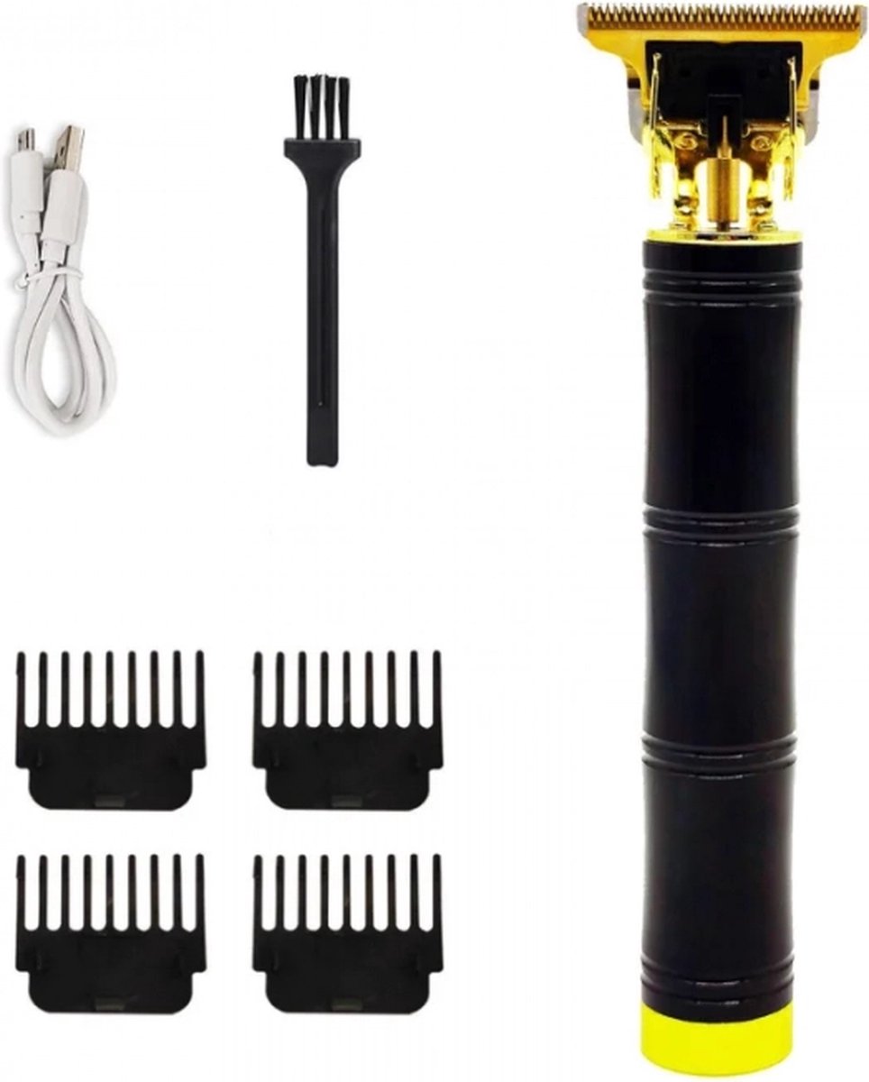 Herzberg Home & Living Herzberg HG-04111: Oplaadbare professionele elektrische tondeuse Zwart