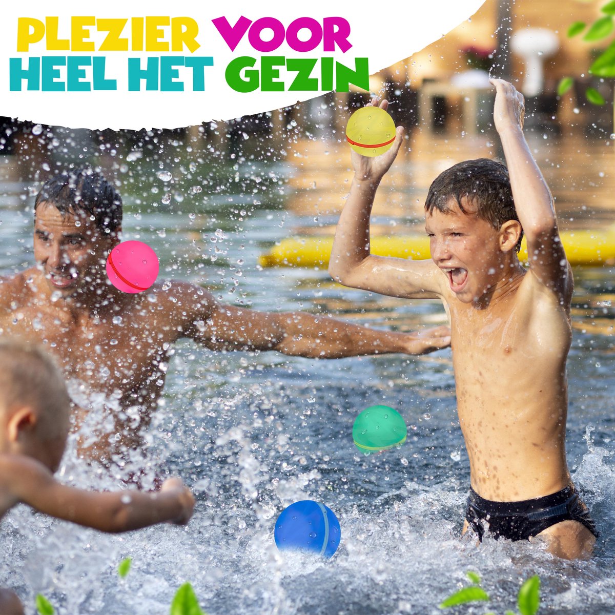 Toylandia Herbruikbare Waterballonnen - Set van 6 - Magnetisch - Waterbal - Waterspeelgoed - Voor Kinderen en Volwassenen — afbeelding 4