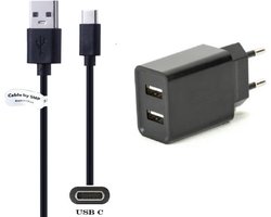 OneOne 2.1A lader met 2 poorten + 0,50m standaard USB C kabel. Oplader adapter past op Canon EOS R6, EOS R10, EOS R50, EOS R6 Mark II, EOS R7, EOS R8, EOS Ra, EOS RP