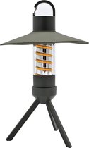 SMILON Camping Lamp met Zaklamp en Haak Groen Oplaadbaar LED - Veel functies - Campinglamp - Tentlamp