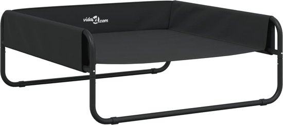 vidaXL – Hondenmand – verhoogd – oxford – stof – en – staal – antracietkleurig