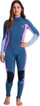 Billabong Dames Synergy 3/2mm Flatlock Rug Ritssluiting Wetsuit A