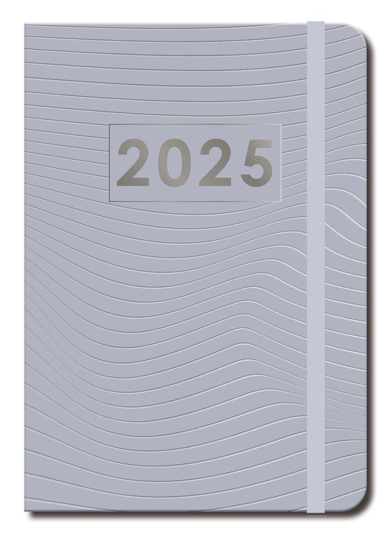 Foto: Mgpcards a6 agenda 2025 sluiting elastiek weekoverzicht 1w 2p grijs ruime vakken 10 5 x 14 8 cm