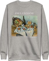 Paul Cézanne 'De Mand met Appels' ("The Basket of Apples") Beroemd Schilderij Sweatshirt | Unisex Premium Sweatshirt | Carbon Grijs | XL