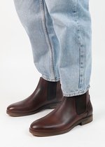 Sacha - Heren - Bruine leren chelsea boots - Maat 40