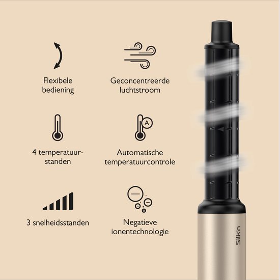 Sèche-cheveux Silk'n SilkyAir Flex – Neuf Sous Blister – Noir – 4 Réglages