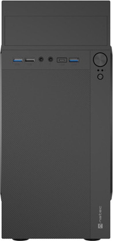 PC-CASE NATEC HELIX USB C MATX MINI TOWER ZWART NPC-2171
