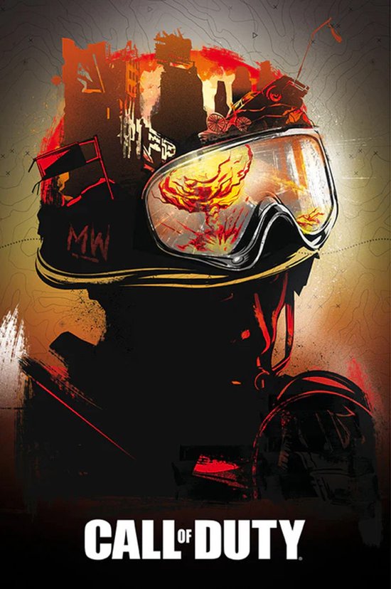 Hole in the Wall Call of Duty Maxi Poster-Graffiti (Diversen) Nieuw