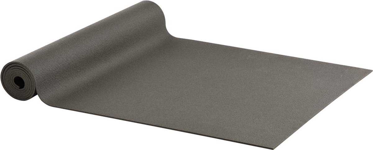 Yogamat Studio PVC extra lang Lava Antraciet - Ecoyogi – 200 x 61 cm – dikte 4,5 mm – Ökotex certificaat