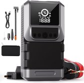 Jumpstarter met Compressor - Startkabels - Starthulp voor Auto - Accubooster - Zilver