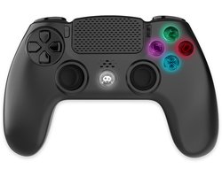 Freaks and Geeks Draadloze Controller - Touchpad - Verlichting - Vibratie - Zwart - PS4/PC