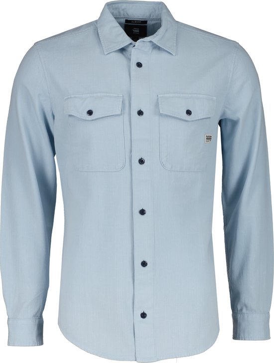 G-Star Overhemd - Slim Fit - Blauw - XL