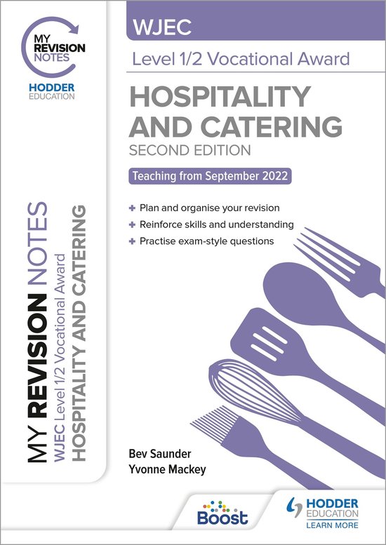 My Revision Notes: WJEC Level 1/2 Vocational Award in Hospit ... - cover