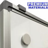 Mobiel whiteboard gelakt staal PRO Everette - Weekplanner - Maandplanner - Jaarplanner - Magnetisch - Wit - 180x75cm