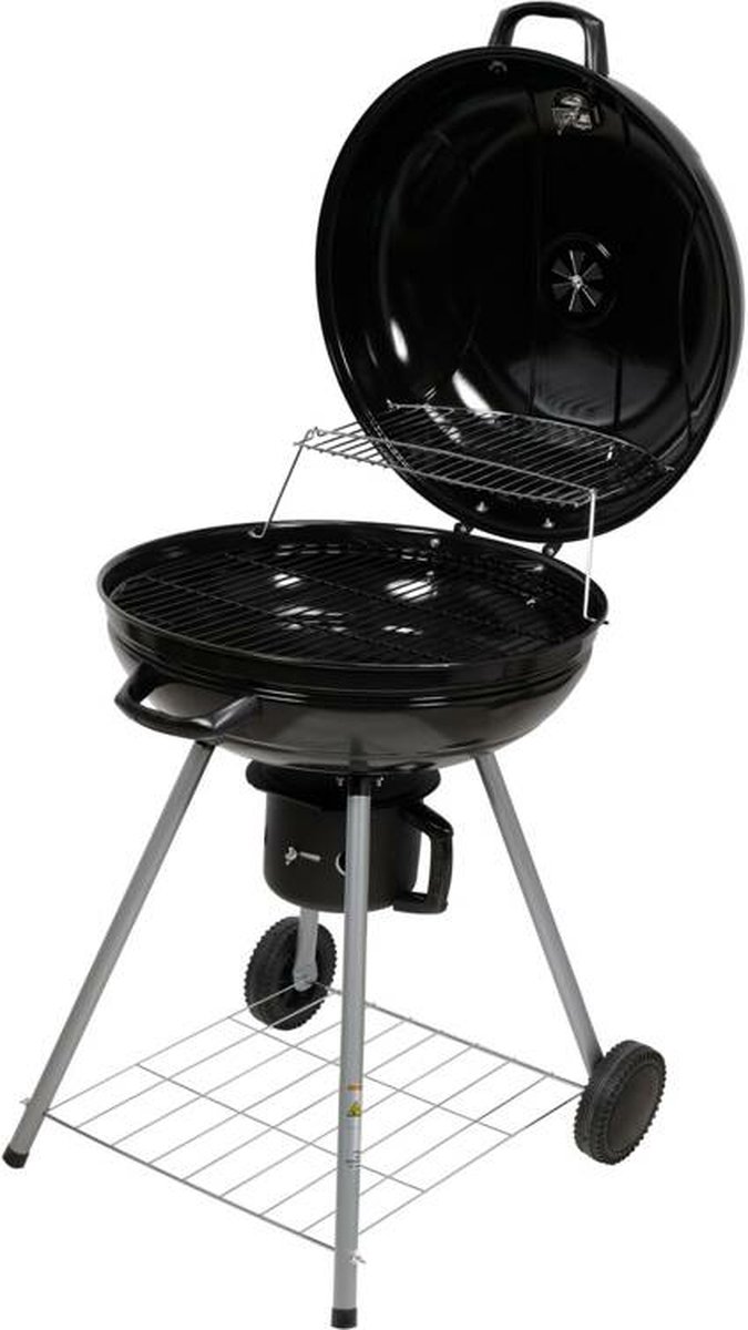 Zolta - Ronde Houtskoolgrill - Met Thermometer - Met Deksel - Mobiel