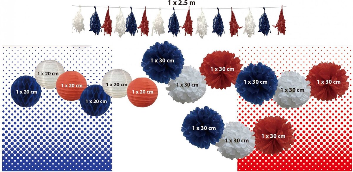 GOODMARK - Decoratieset supporter Frankrijk