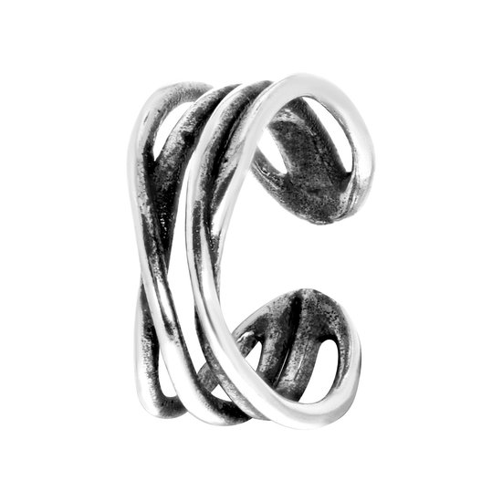Uniseks creolen, 925 sterling zilver, Viking, runen, slapen, creolen, oorbellen, oorsieraden, cadeau voor mannen en vrouwen, Medium, Sterling zilver, Zirkonia