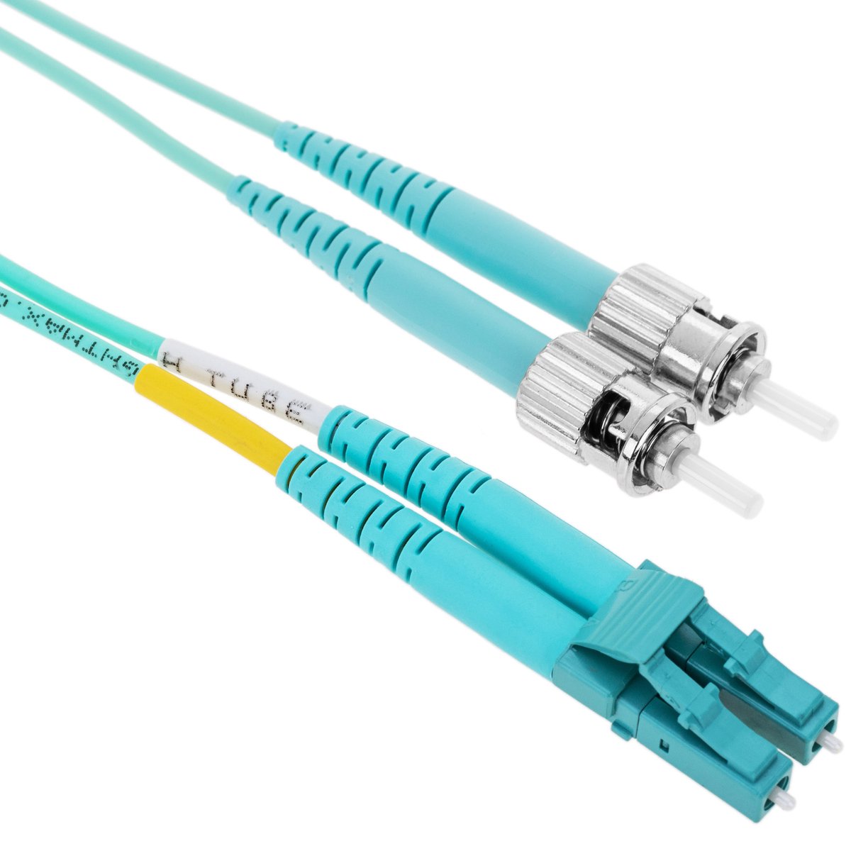 BeMatik - OM3 glasvezelkabel LC naar ST multimode duplex 50/125 van 2m