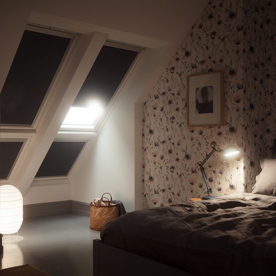 Store enrouleur occultant standard Solstro adapté aux Lucarnes VELUX , MK04, Grijs