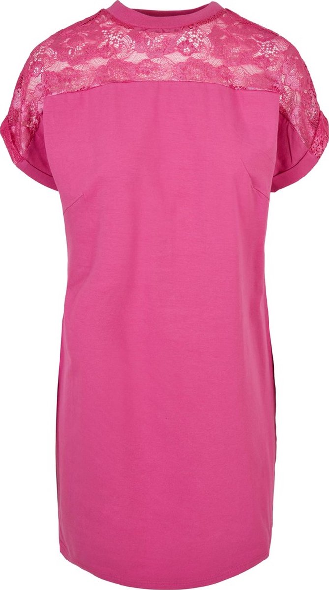 Urban Classics Lace Tee Korte jurk S Paars