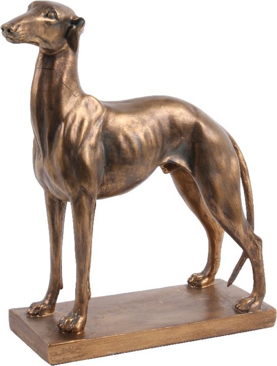 Baroque - Statue ou personnage décoratif - Fig. Statue chien Lévrier 27x10 cm - 32x27x10 - polyrésine