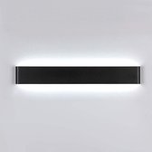 Delaveek-Moderne LED Aluminium Wandlamp - 30W 3375lm - Zwart - 91cm - Koel wit 6500K