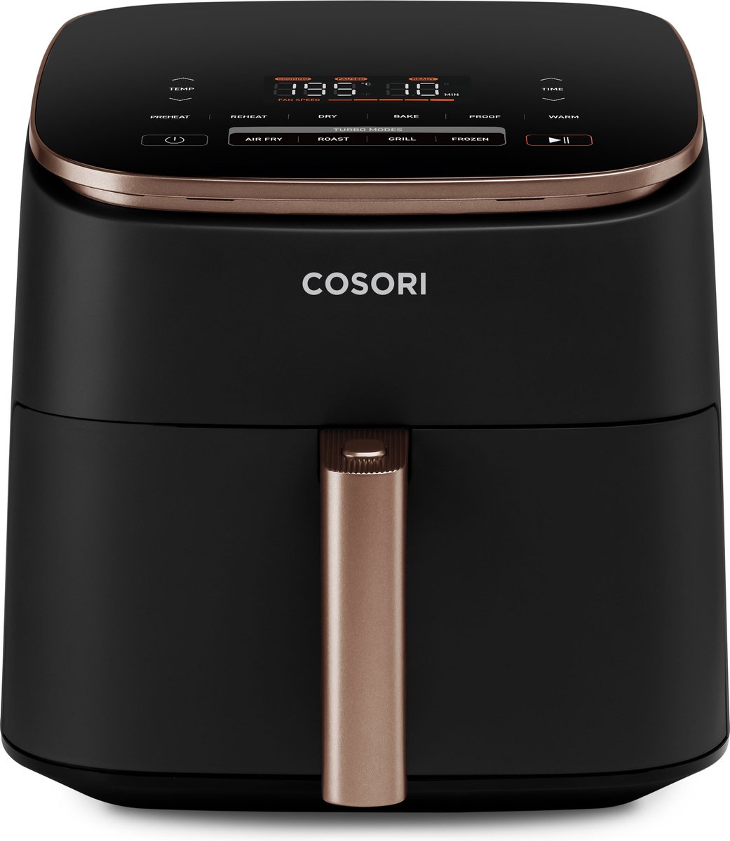 Cosori TurboBlaze – Airfryer XXL – 6L – 9 Programma’s – 30–230°C – Snelle DC Motor — afbeelding 3